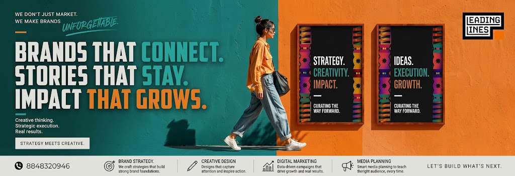 Leading Lines campaign: brands that connect, stories that stay, impact that grows.
